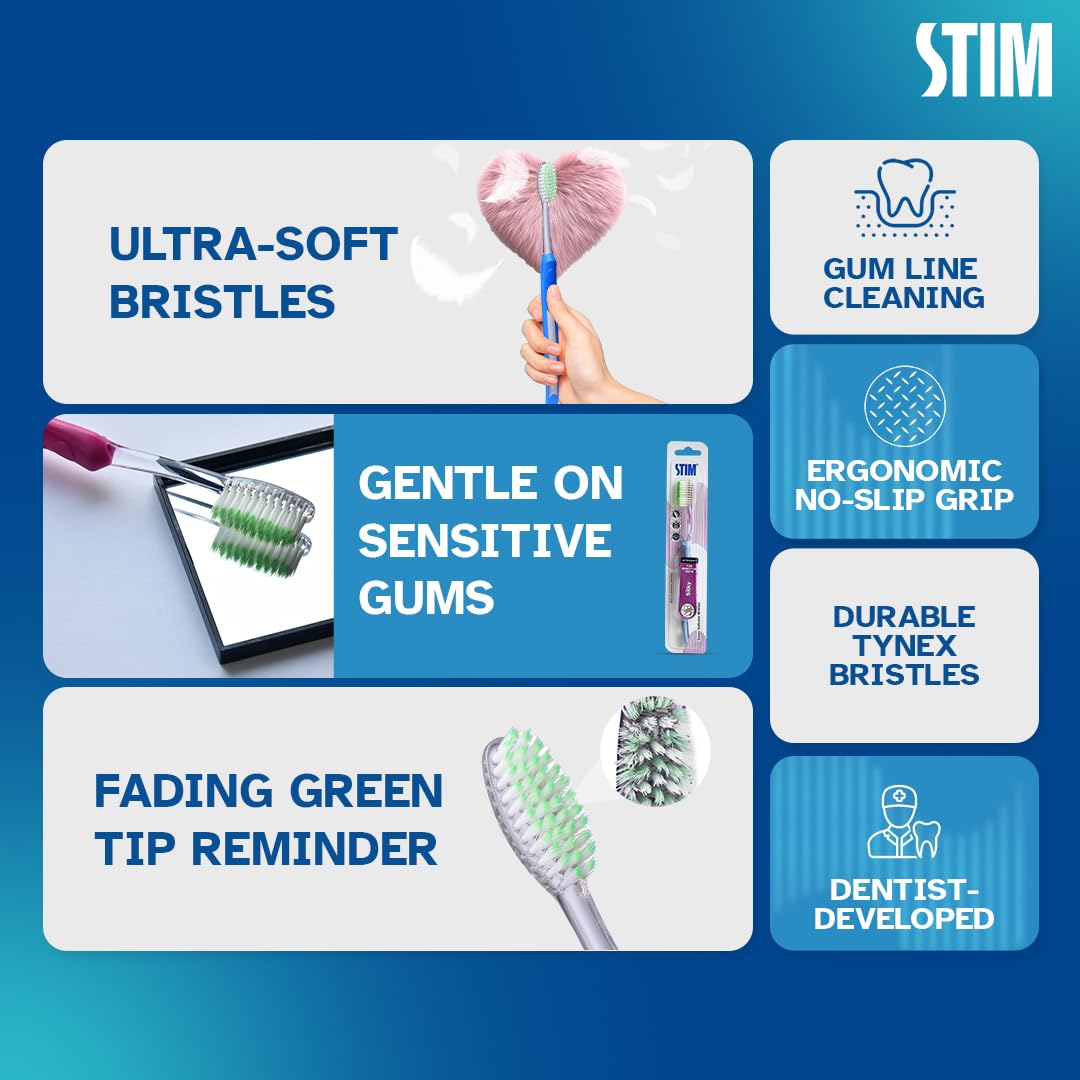 STIM Silky | Ultra soft toothbrush | Extra gentle bristles - Image 3