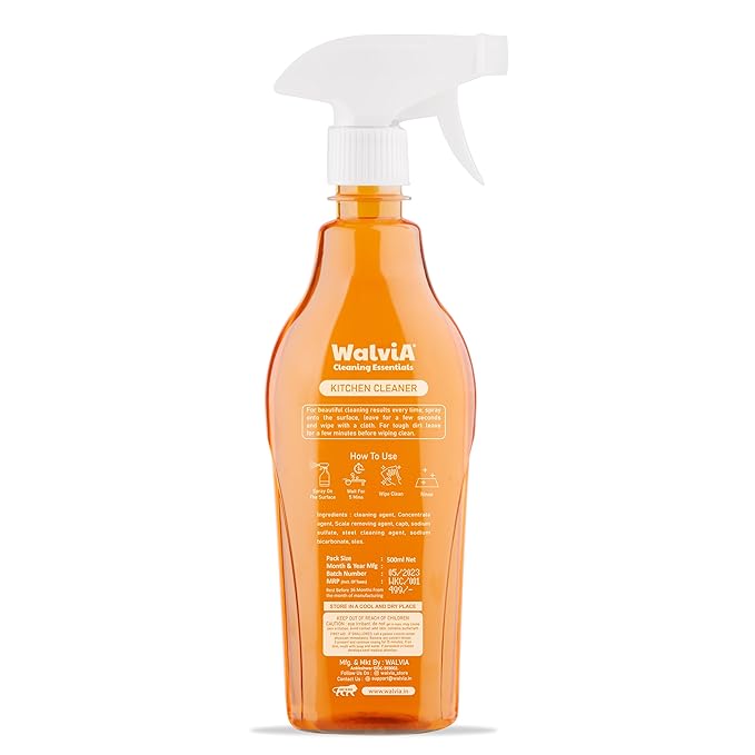 Walvia Kitchen Cleaner Spray - Tough Grease & Stain Removal Non-Flammable - 500 ML - Image 5