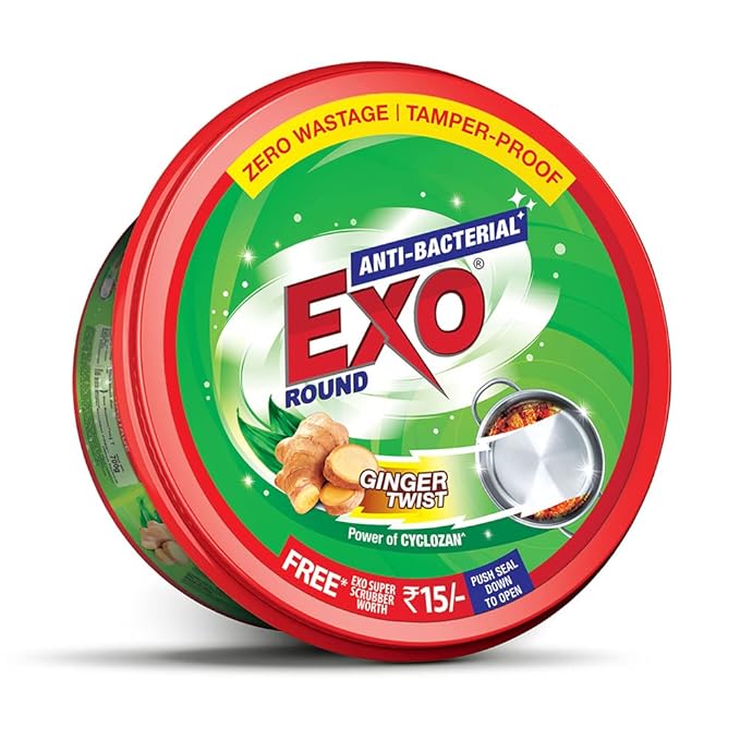 Exo Round Dish Shine, Green, Ginger, 700 g - Image 1