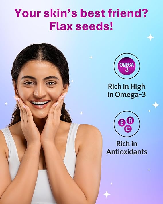 True Elements Flax Seeds 250g - Alsi Seeds Flax Seeds for Hair Growth - Image 2