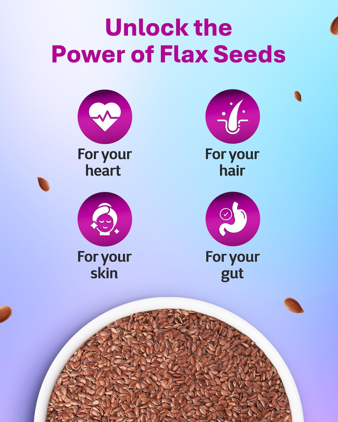 True Elements Flax Seeds 250g - Alsi Seeds Flax Seeds for Hair Growth - Image 9