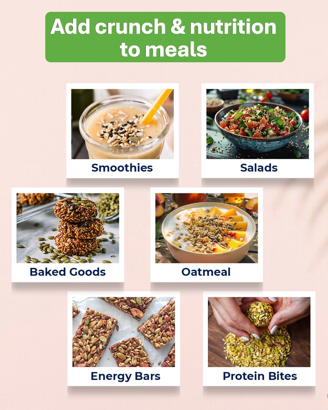 True Elements Mixed Seeds for Eating 250g - 5 in 1 Seeds Mix  - Image 6