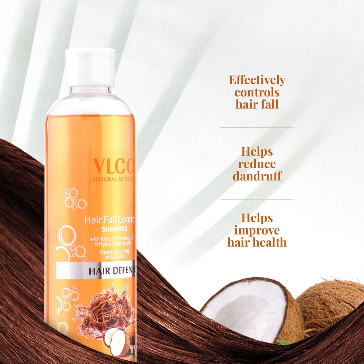 VLCC Hair Fall Control Shampoo - B1G1-350ml X 2 (700ml) | Stronger, Thicker Hair. Helps Control Hair Fall - Image 4