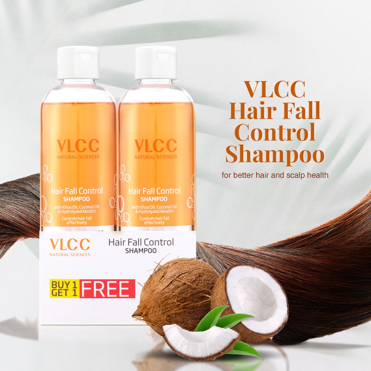VLCC Hair Fall Control Shampoo - B1G1-350ml X 2 (700ml) | Stronger, Thicker Hair. Helps Control Hair Fall - Image 7