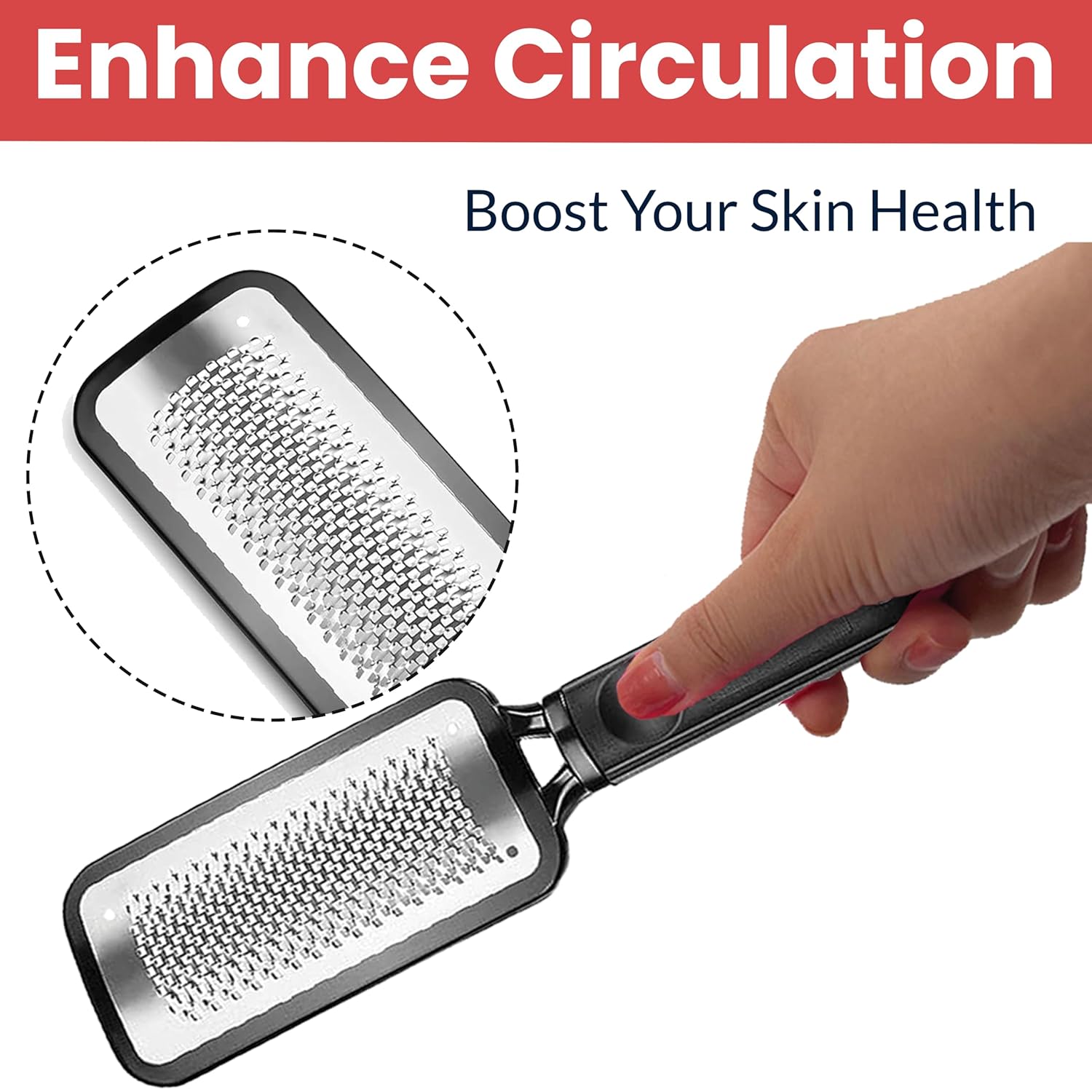 Temperia Leg, Heel & Foot Scrubber for Dead Skin - Very Sharp & Big - Image 6