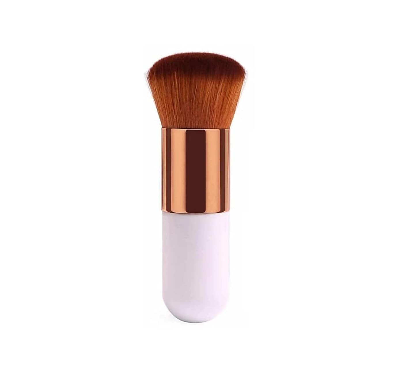 1 Round Foundation Makeup Brush, 2 Pieces Makeup Sponge Blender  - Image 1