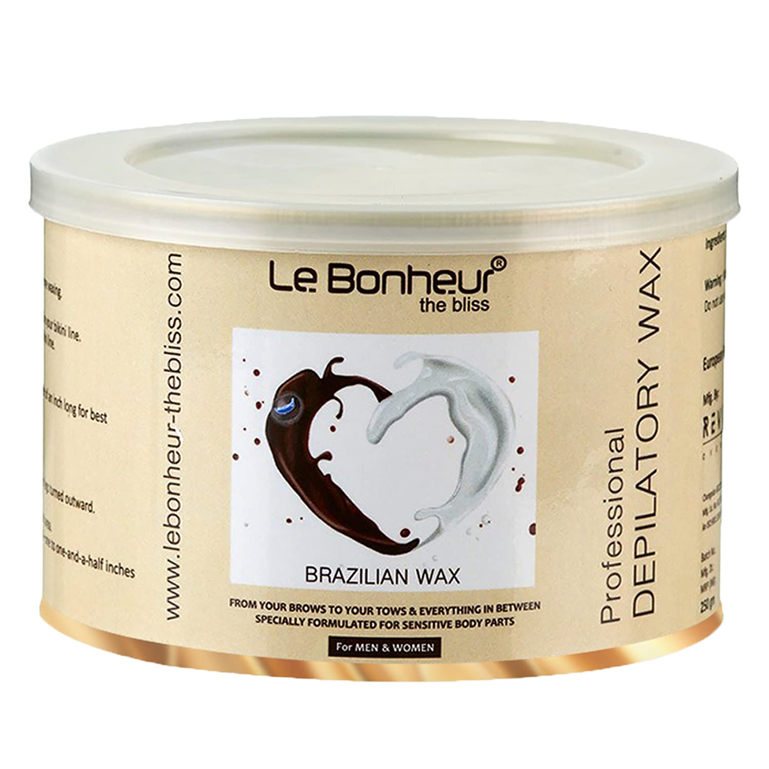 Le Bonheur Stripless Brazilian Liposoluble Wax | White Chocolate - Image 1