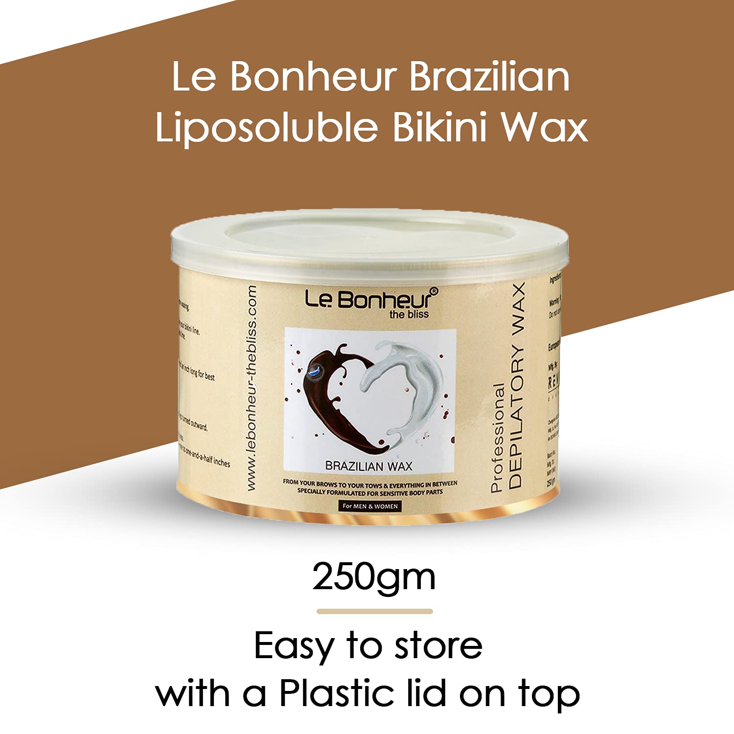 Le Bonheur Stripless Brazilian Liposoluble Wax | White Chocolate - Image 3