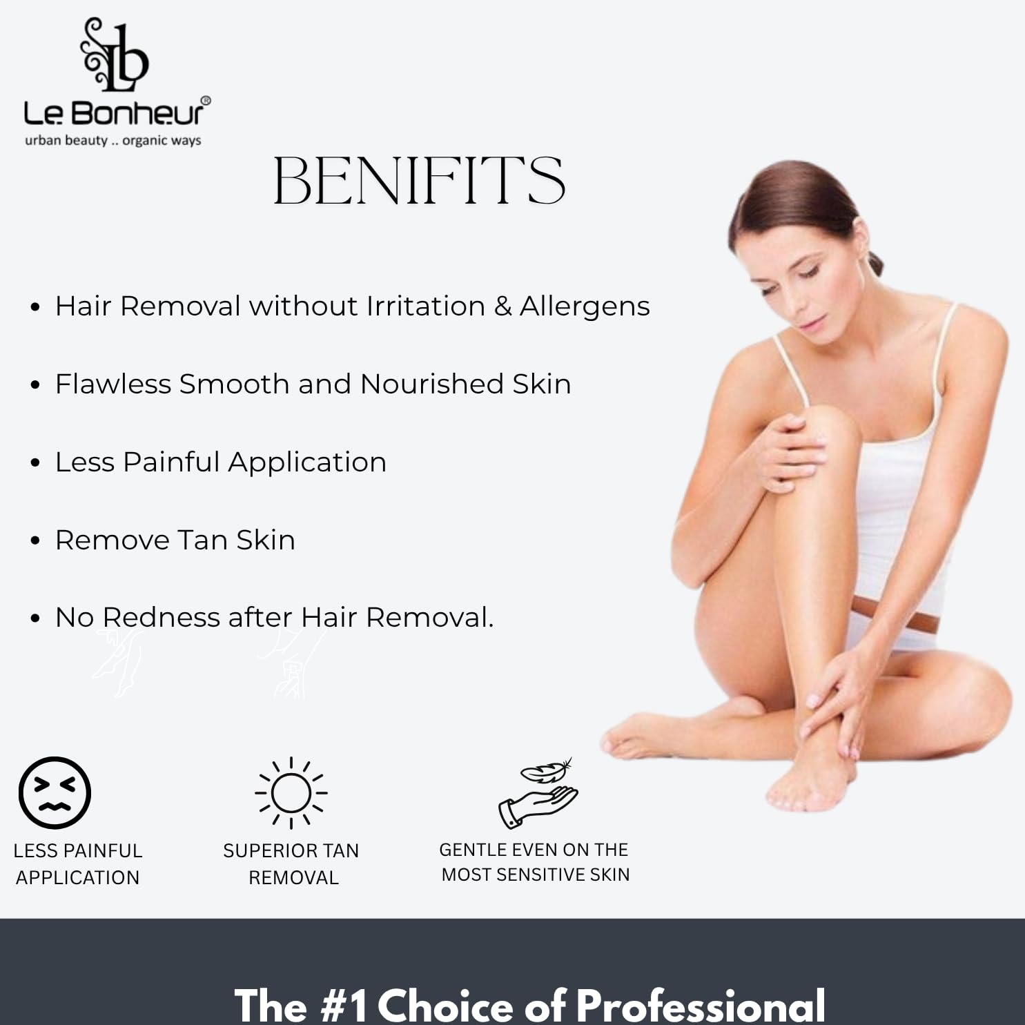 Le Bonheur Stripless Brazilian Liposoluble Wax | White Chocolate - Image 4