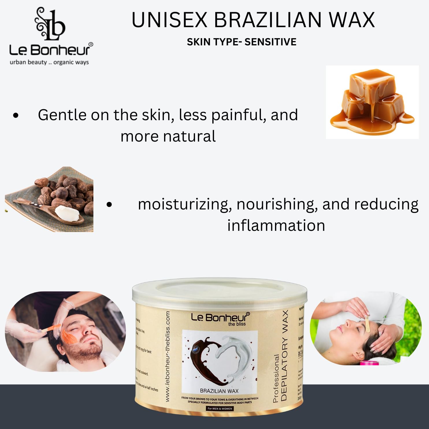 Le Bonheur Stripless Brazilian Liposoluble Wax | White Chocolate - Image 8