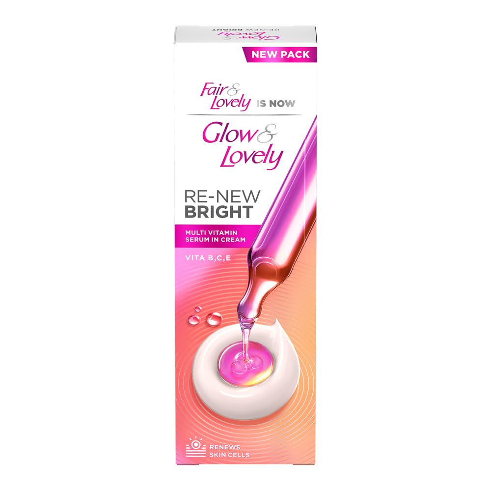 Glow & Lovely Renew Bright Multivitamin Serum in Cream | Vitamins B,C and E Renews Skin cells - Image 1