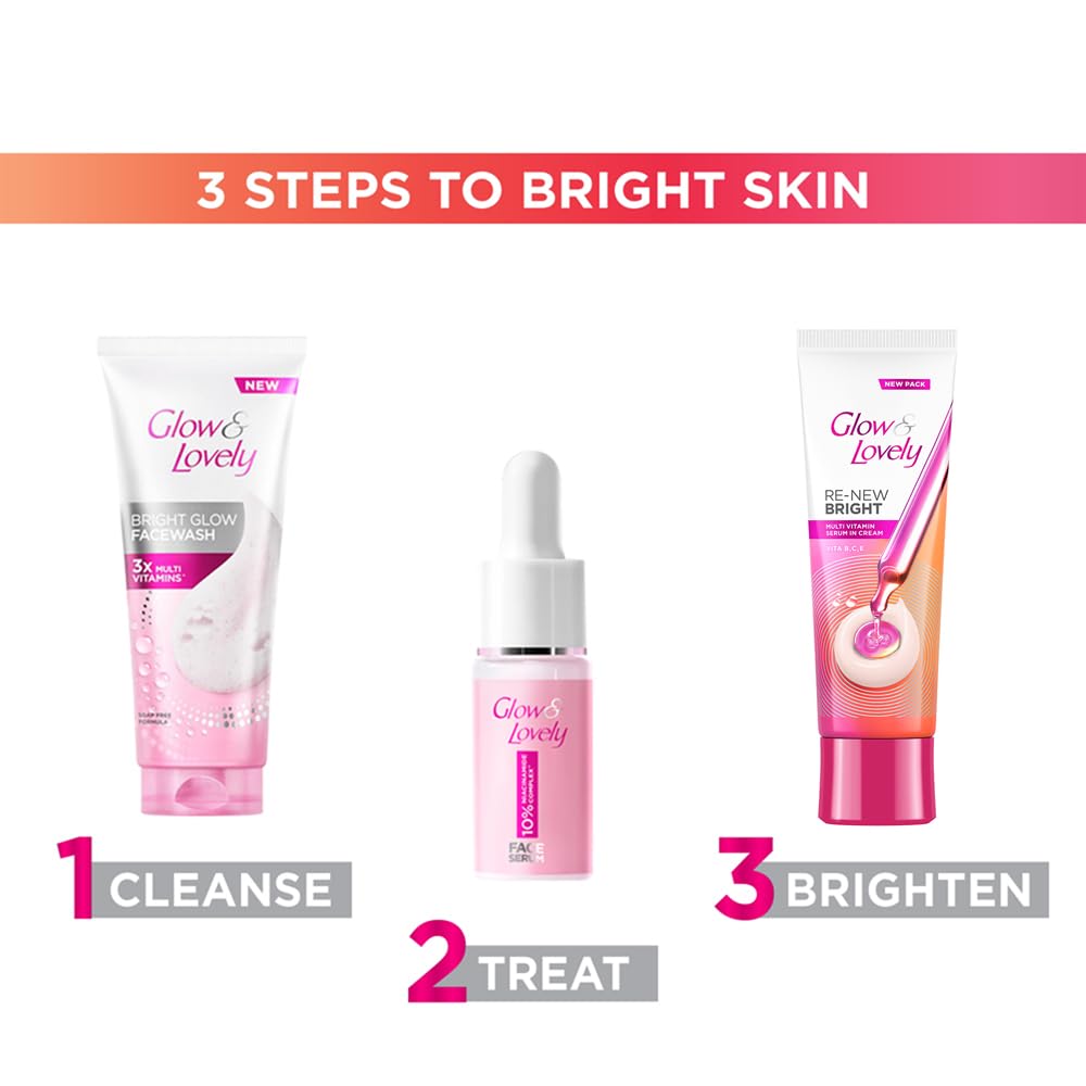 Glow & Lovely Renew Bright Multivitamin Serum in Cream | Vitamins B,C and E Renews Skin cells - Image 2