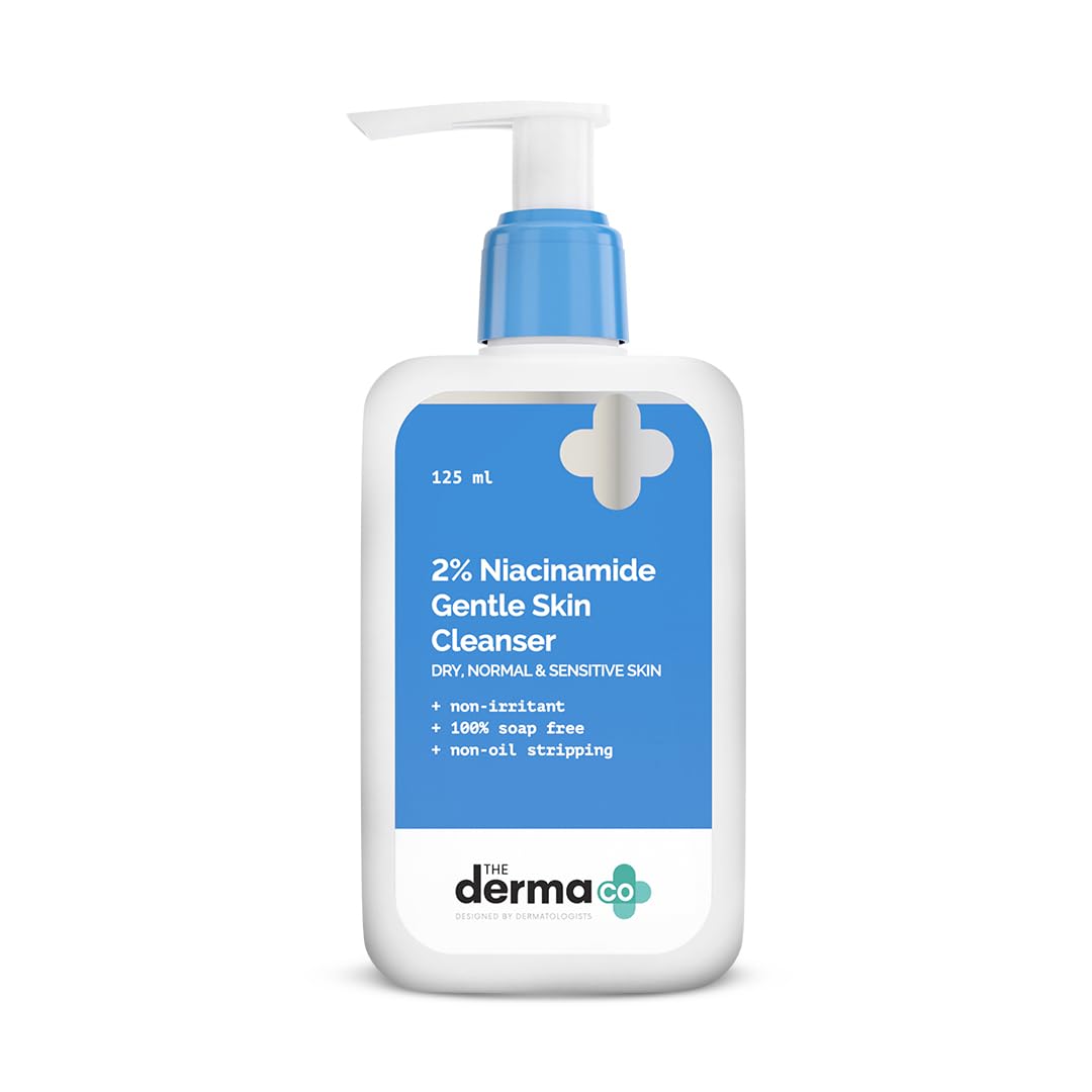 The Derma Co 2% Niacinamide Gentle Skin Cleanser for Sensitive, Dry, Normal Skin - 125 ml Non-Irritant - Image 1