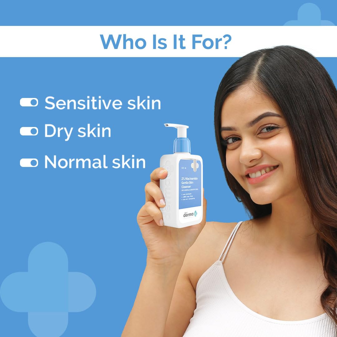 The Derma Co 2% Niacinamide Gentle Skin Cleanser for Sensitive, Dry, Normal Skin - 125 ml Non-Irritant - Image 7