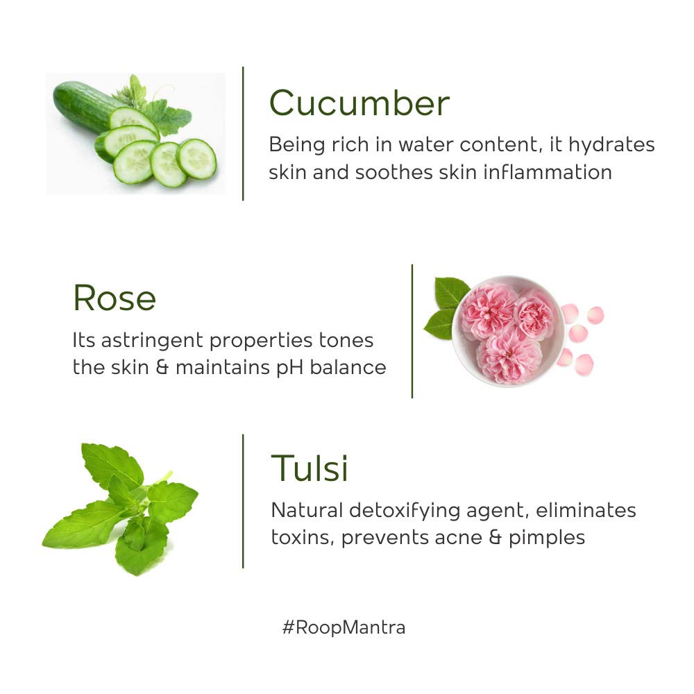 Roop Mantra Cucumber Face Wash For Dry Skin | Herbal Face Care For Hydrate And Moisturize Skin - Image 3