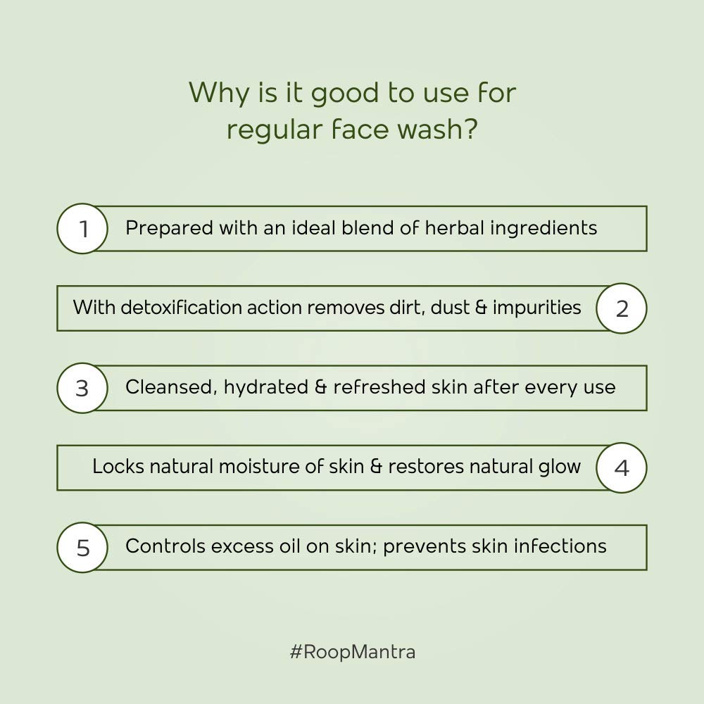 Roop Mantra Cucumber Face Wash For Dry Skin | Herbal Face Care For Hydrate And Moisturize Skin - Image 5