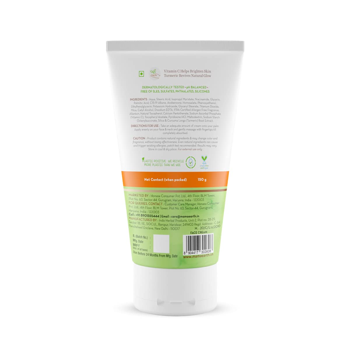 Mamaearth Vitamin C Daily Glow Face Cream With Vitamin C 150 g - Image 3