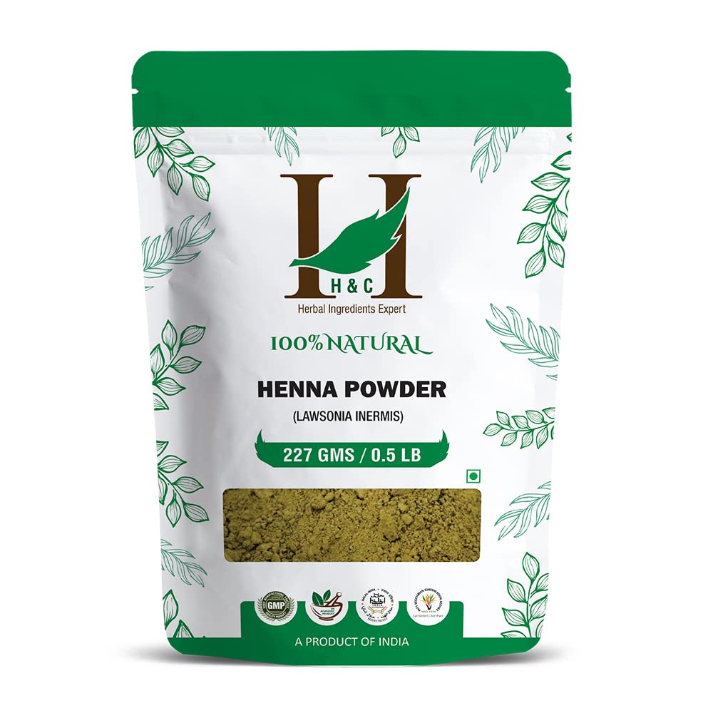 H&C Herbal Ingredients Expert Natural Henna Powder (227 Gm) for Hair Color  - Image 1