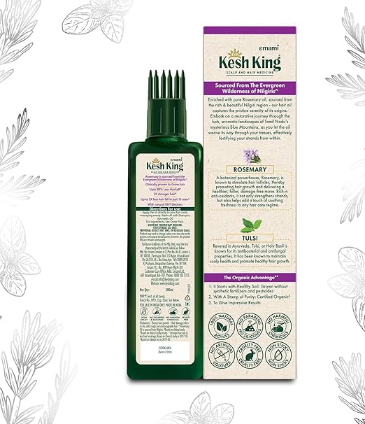 Kesh King Organic Rosemary Oil - 200ml - Image 2