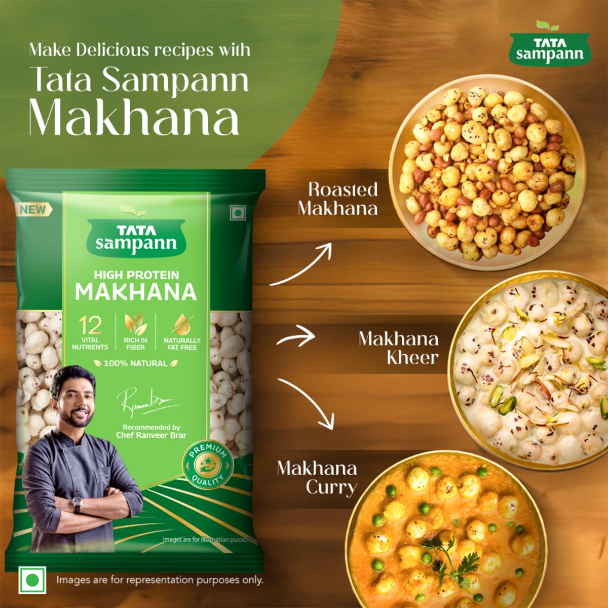 Tata Sampann High Protein Makhana (Foxnut) 200 g - Image 5