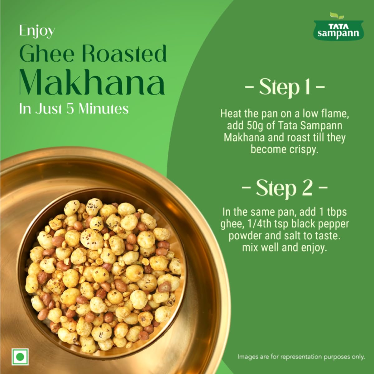 Tata Sampann High Protein Makhana (Foxnut) 200 g - Image 7