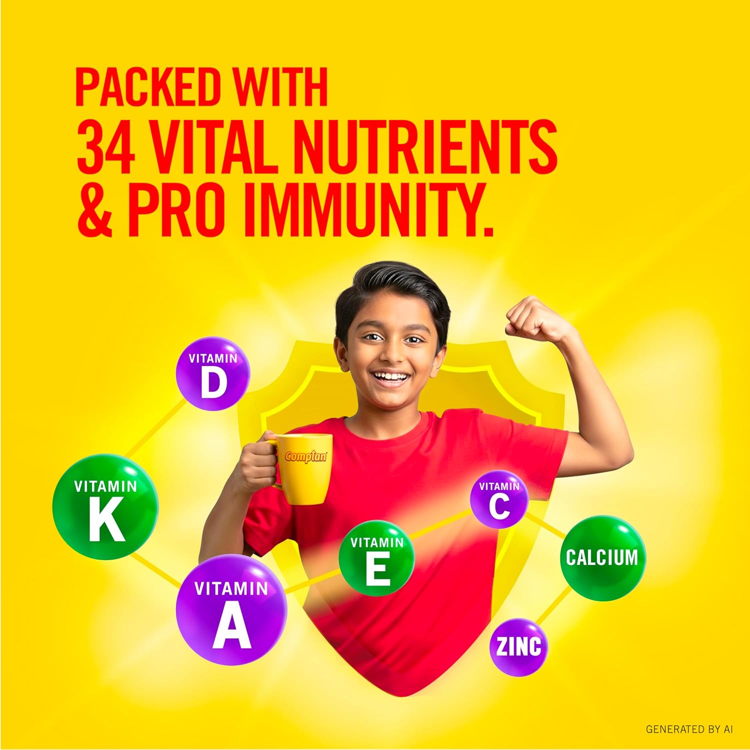 Complan Nutrition Drink Powder for Children, Royale Chocolate Flavour, 500 grams Carton - Image 3