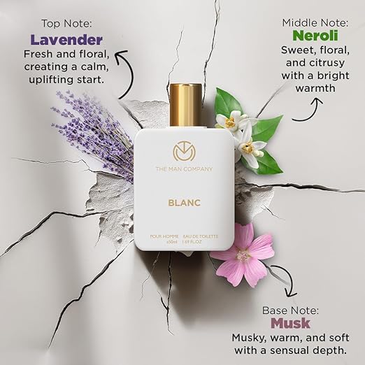 The Man Company Blanc Edt Perfume - Musk, Citrusy & Aromatic Scent For Men - 50 ML - Image 3