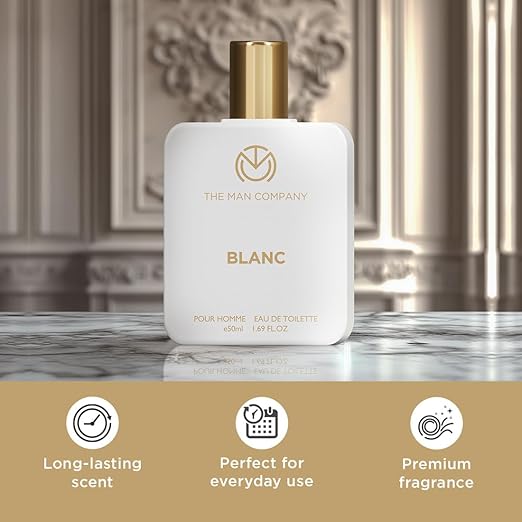 The Man Company Blanc Edt Perfume - Musk, Citrusy & Aromatic Scent For Men - 50 ML - Image 4