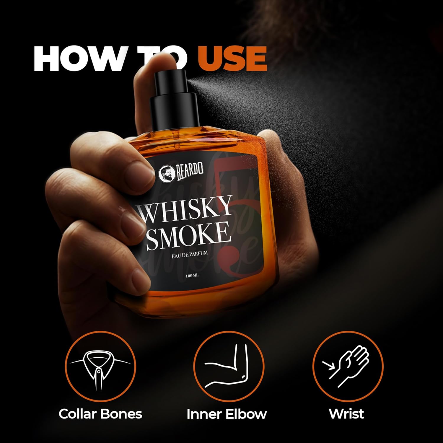 Beardo Whisky Smoke Eau De Parfum Men - 100ml - Image 4