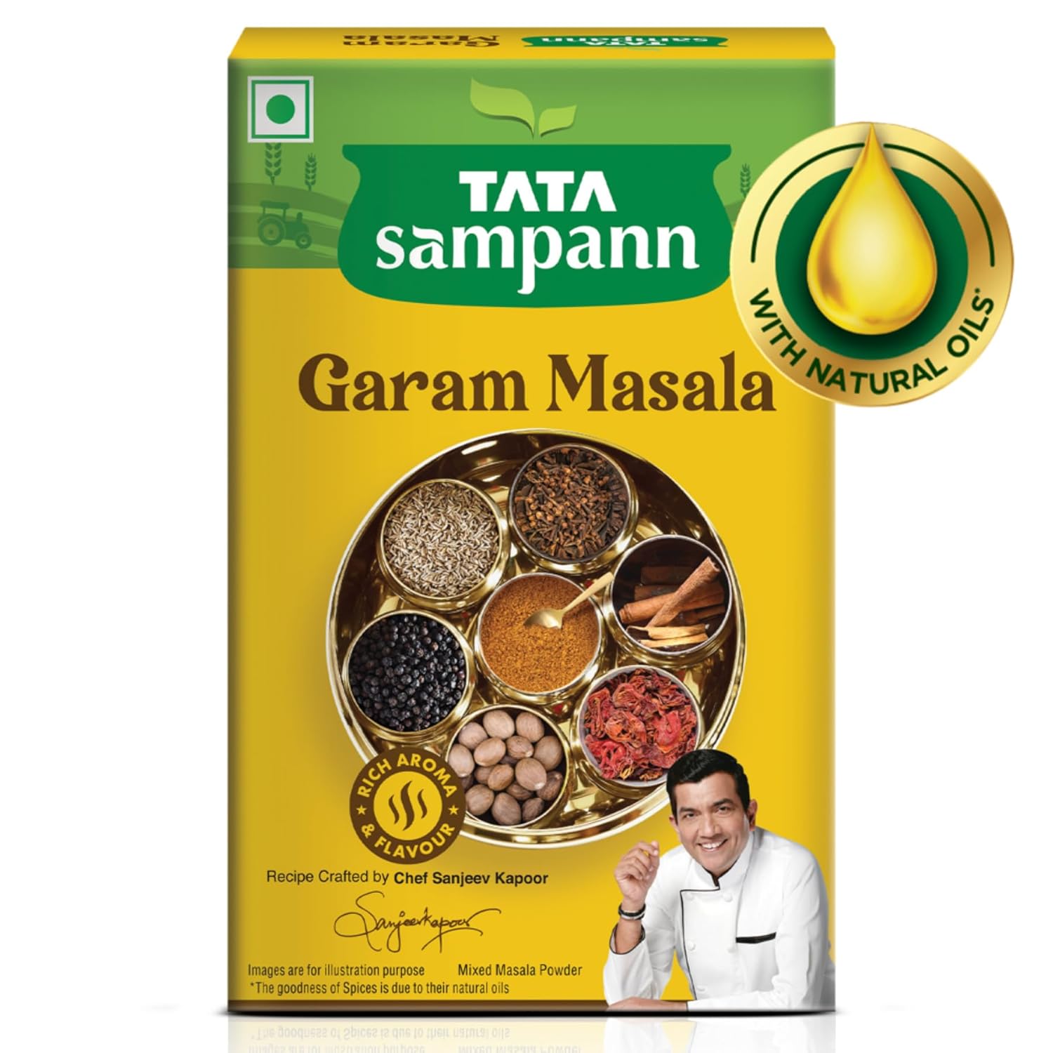 Tata Sampann Garam Masala Powder with Natural Oils, 100g - Image 1