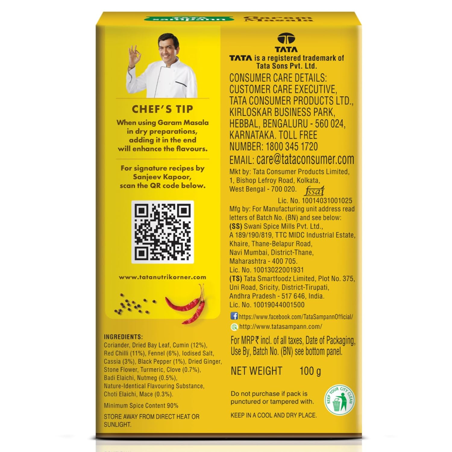 Tata Sampann Garam Masala Powder with Natural Oils, 100g - Image 4