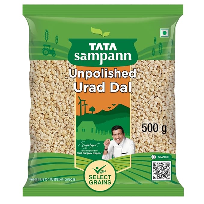 Tata Sampann Unpolished Urad Dal (Split), 500gram - Image 1