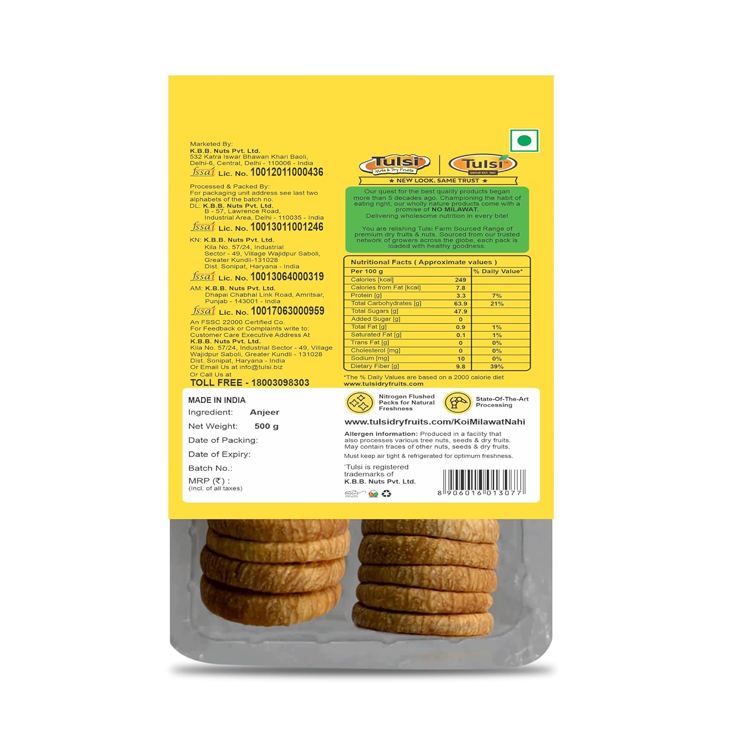 Tulsi Dry Figs Dried Anjeer Zaika 500 gms - Image 5