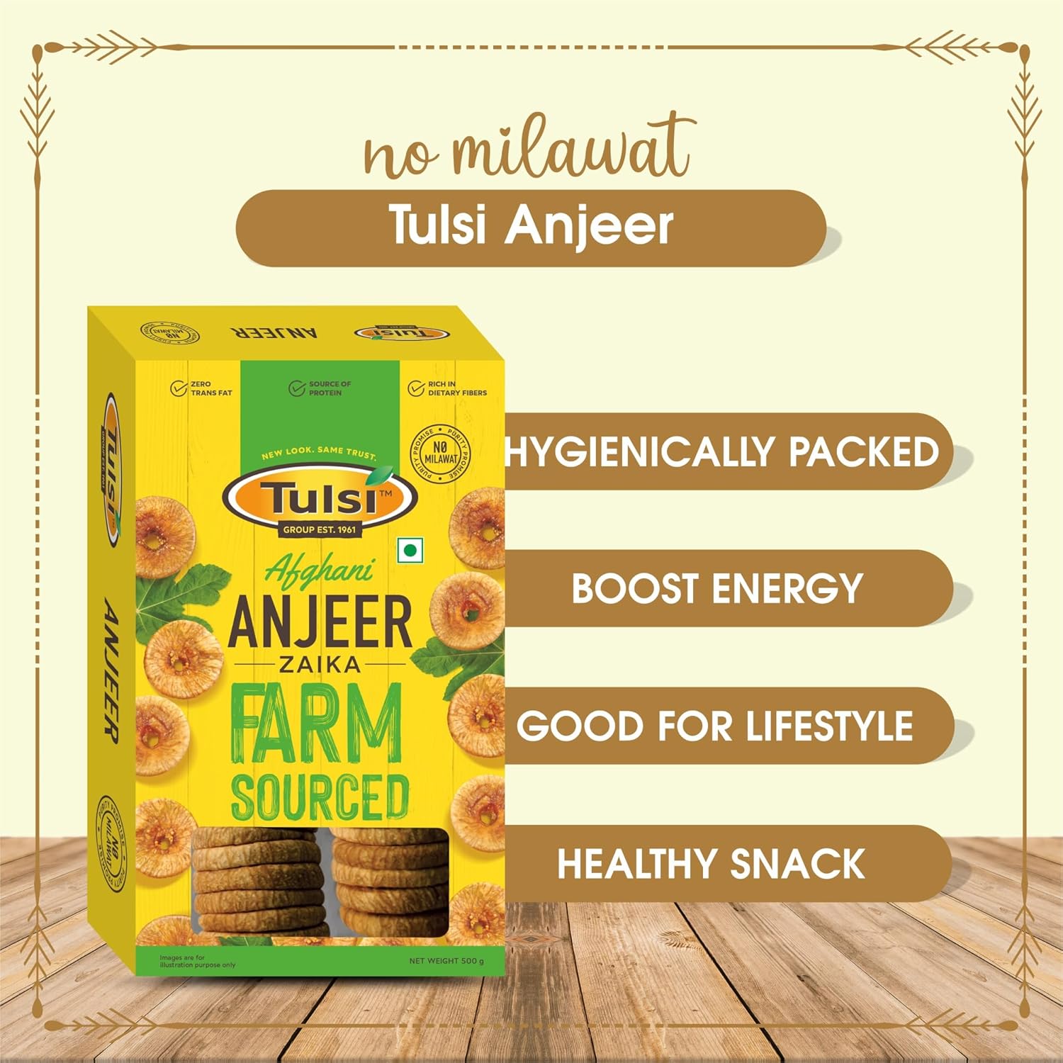 Tulsi Dry Figs Dried Anjeer Zaika 500 gms - Image 6