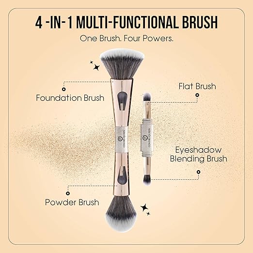Colors Queen 4 in 1 Multifunctional Brush Set with Ultra Soft Bristles  - Image 3