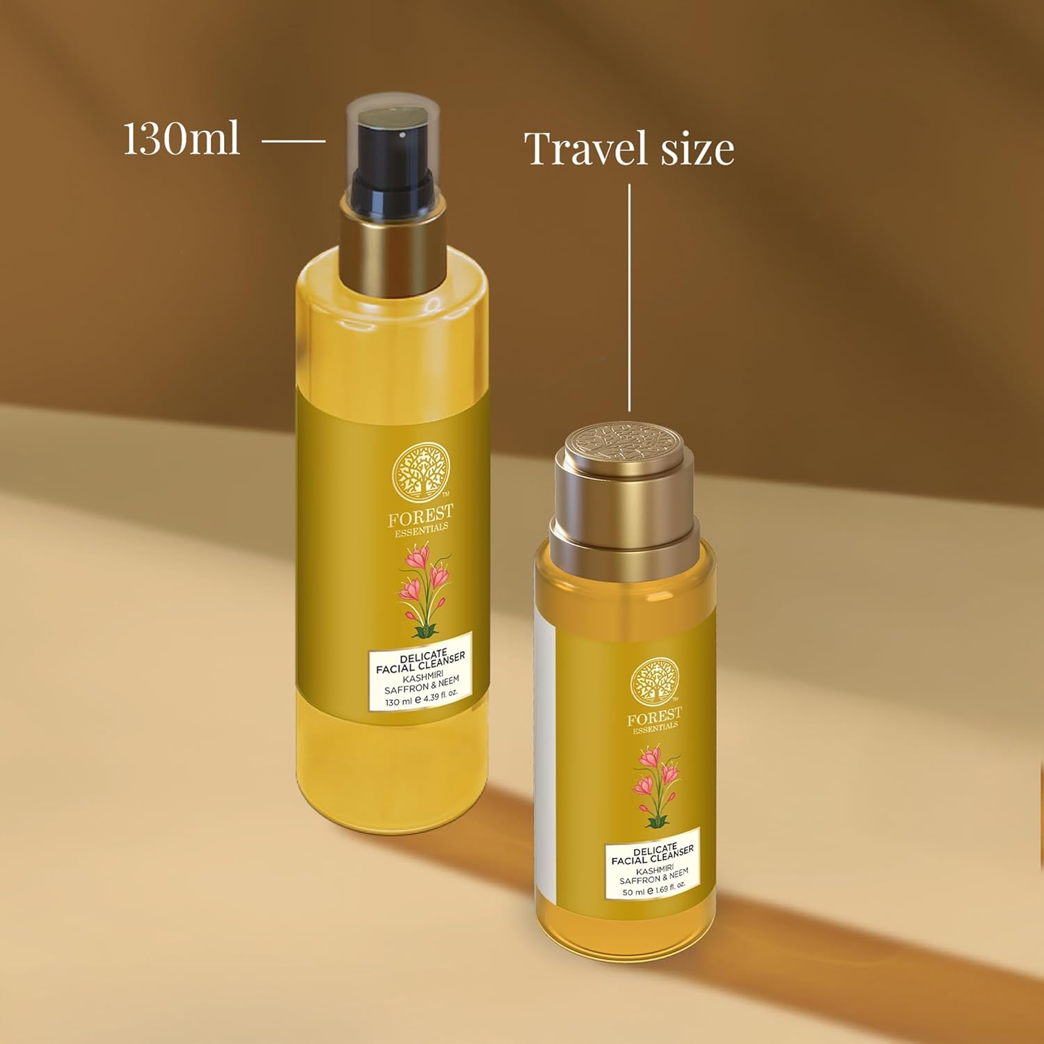 Forest Essentials Delicate Facial Cleanser Saffron and Neem 50 Milliliter - Image 5
