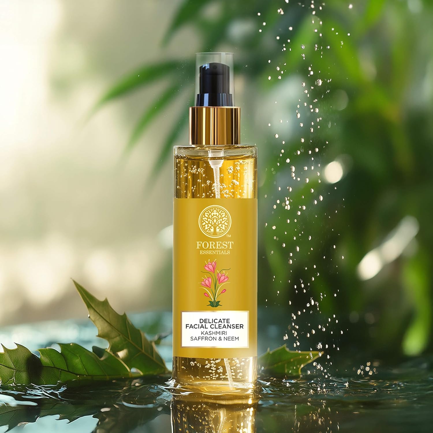 Forest Essentials Delicate Facial Cleanser Saffron and Neem 50 Milliliter - Image 6