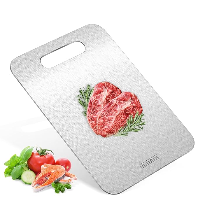 Stron-Dura Cutting Boards for Kitchen, Cutting Board, Foodgrade Stainless Steel Cutting Board - Image 1