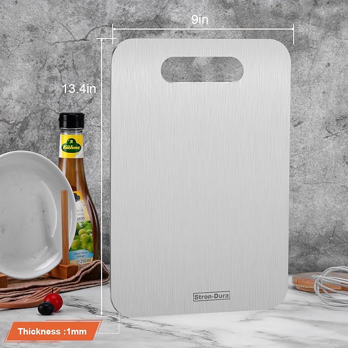 Stron-Dura Cutting Boards for Kitchen, Cutting Board, Foodgrade Stainless Steel Cutting Board - Image 7