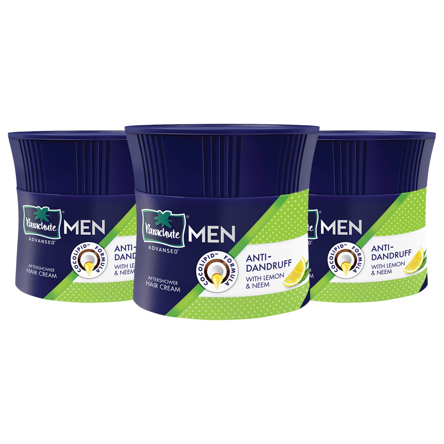 Parachute Advansed Parachute Hair Cream for Men, 100ml (Pack of 3)|Anti Dandruff | After Shower |Non Sticky Oil Replacement Hair Cream - Image 1