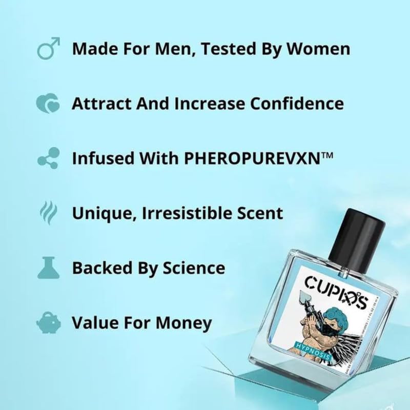 Actiwow Cupid Fragrances Original Cologne for Men with Unique Scent Formula 50ml Perfume, Long Lasting Fragrances (Pack of 1) - Image 4
