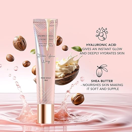 FACES CANADA Strobe Cream Mini- Rose Gold, 18ml - Image 4