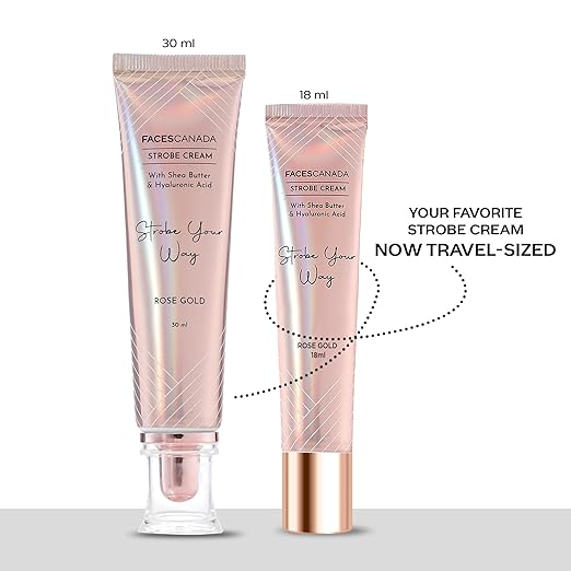 FACES CANADA Strobe Cream Mini- Rose Gold, 18ml - Image 7