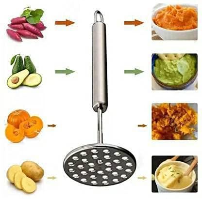 COVETKART Stainless Steel Potato Masher & Mini Whisk Combo (20cm Masher + 25cm Whisk) - Image 5