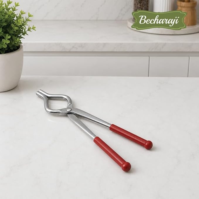 Becharaji Stainless Steel Tong for Holding Kitchen Heavy Duty Pakkad Tong (1 Piece) - Image 5