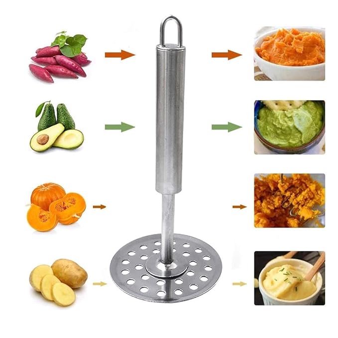 Heavy Duty Stainless Steel Potato & Vegetable Masher  - Image 6