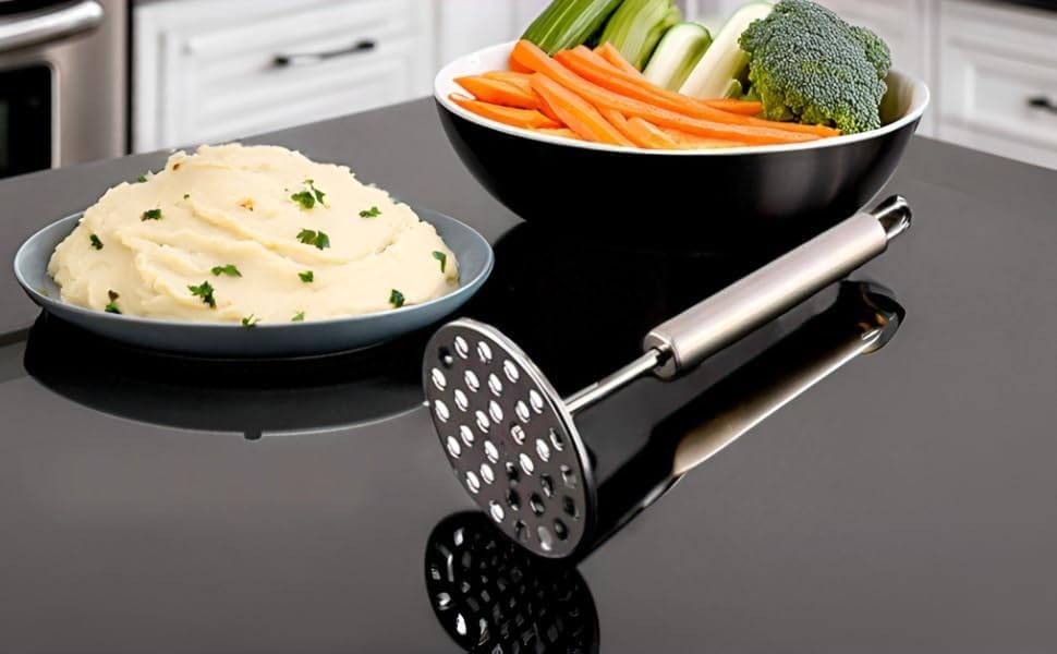 Heavy Duty Stainless Steel Potato & Vegetable Masher  - Image 7