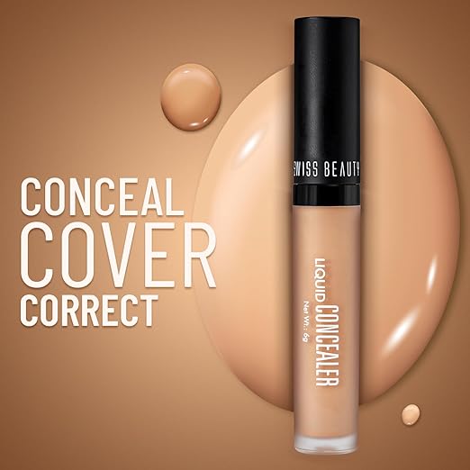Swiss Beauty Liquid Light weight Concealer with Full Coverage - Image 2