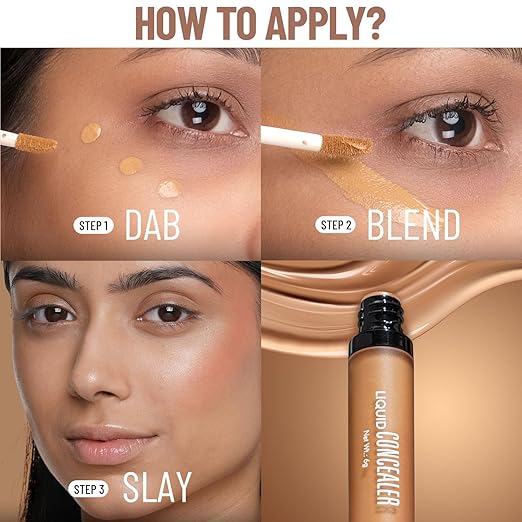 Swiss Beauty Liquid Light weight Concealer with Full Coverage - Image 5