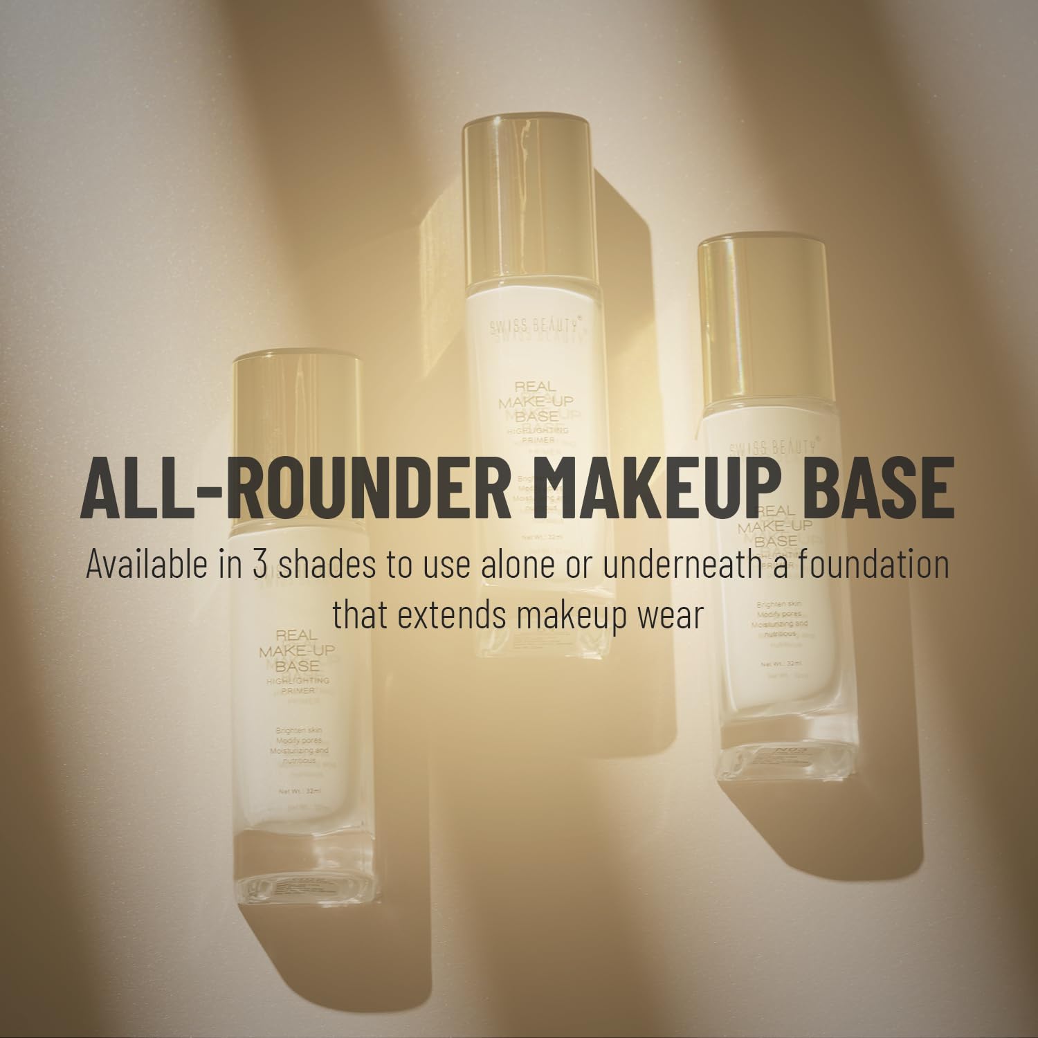 Swiss Beauty Real Makeup Base Highlighting Primer (Shade - 01 Natural Tint, 32 ml) - Image 5